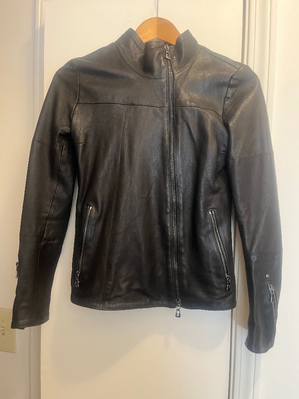 Genuine Lambskin Italian Leather Women’s Jacket SM-XS